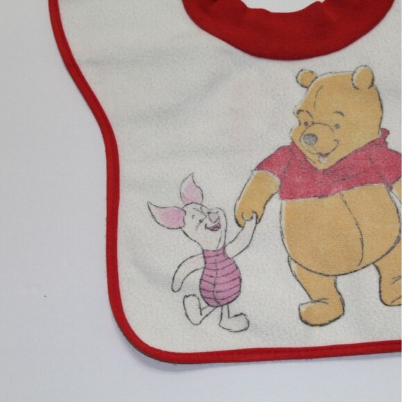 Vintage First Years Winnie the Pooh & Piglet Pullover Bib 1990s - Picture 3 of 12